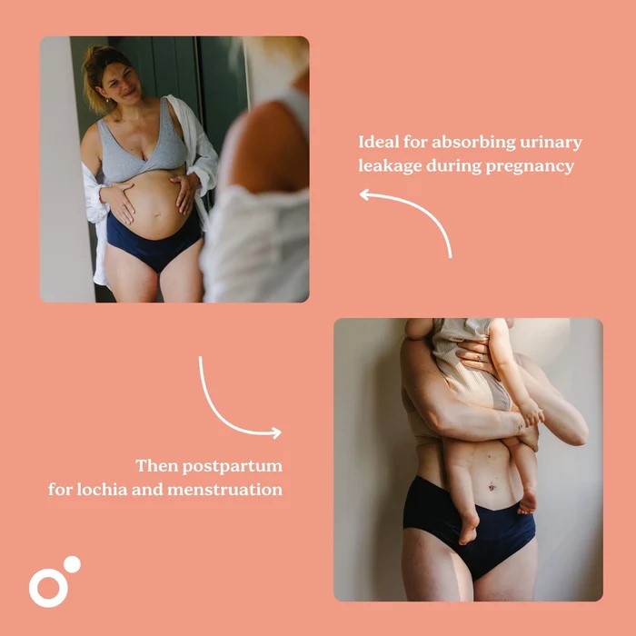 Poporodní a menstruační kalhotky, Black_ XS-S-M