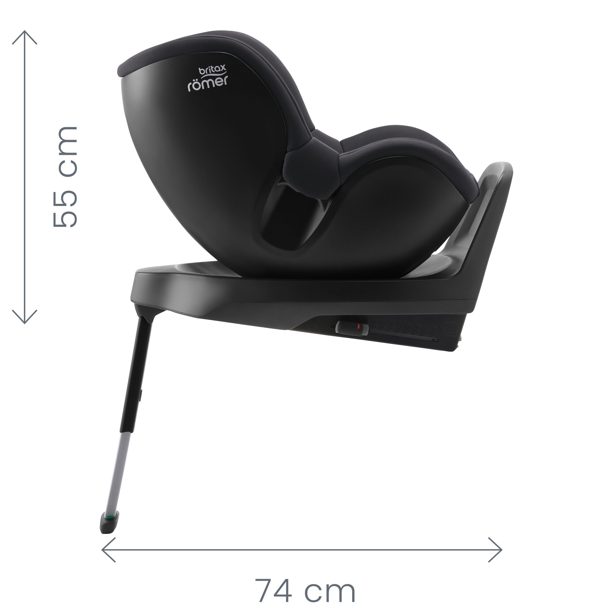 Autosedačka Dualfix Plus Style, Carbon Black
