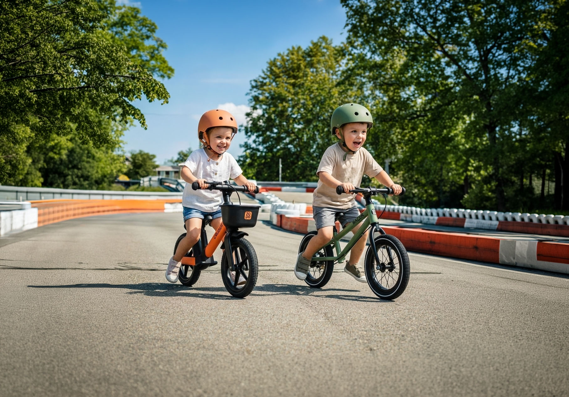 Odrážedlo Racer s brzdou, Sand Beige