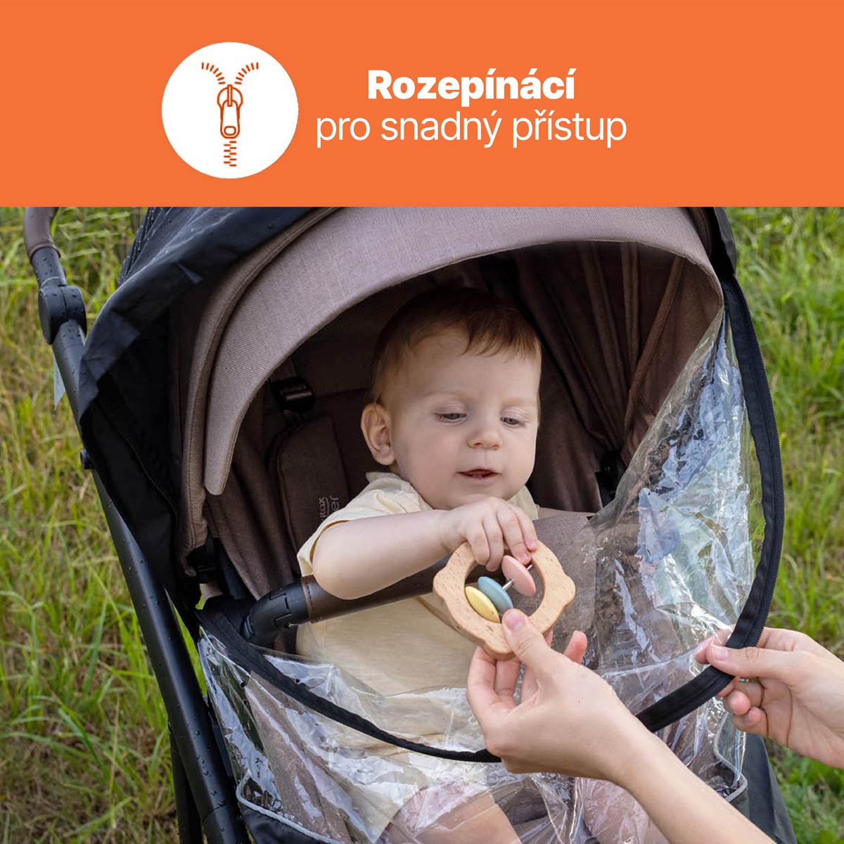 Univerzální pláštěnka na tříkolový kočárek