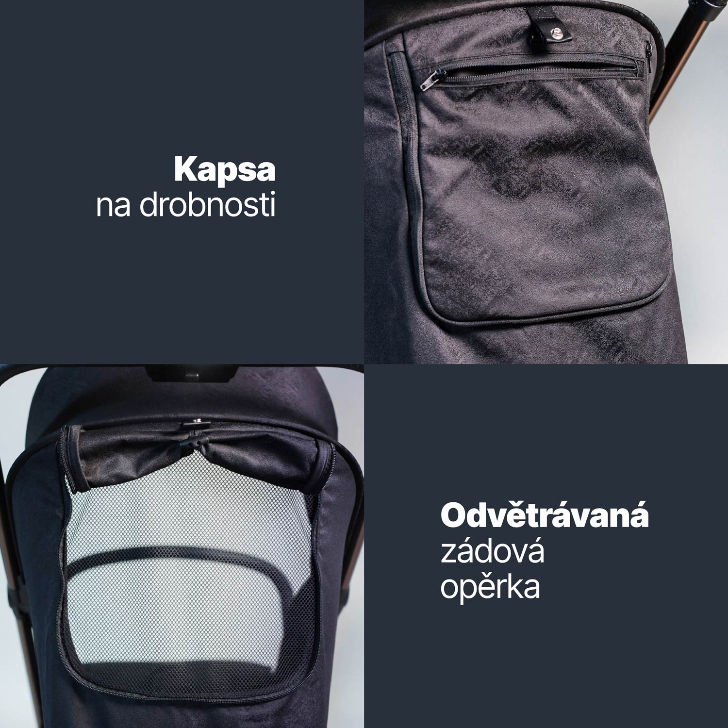 Sportovní kočárek Jet, Quartz Black