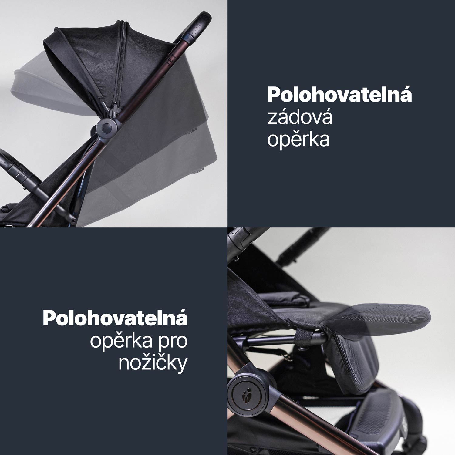 Sportovní kočárek Jet, Quartz Black