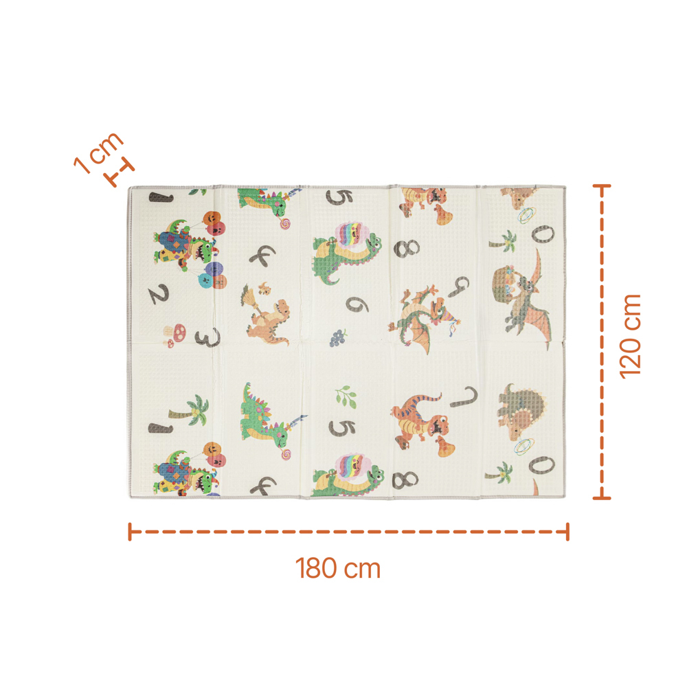 Multifunkční pěnová skládací podložka oboustranná 180x120, City