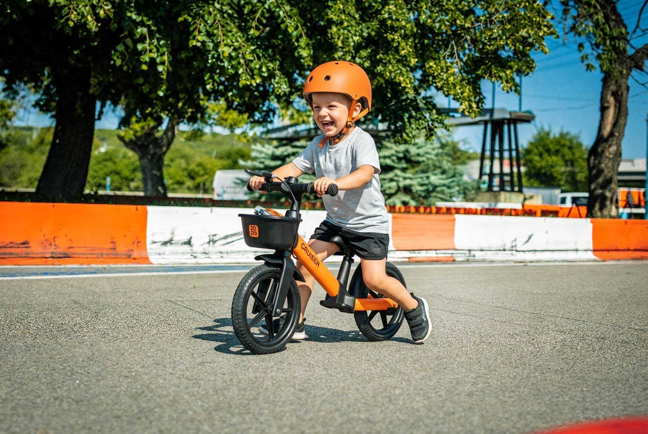 Odrážedlo Cruiser s brzdou, District Brown