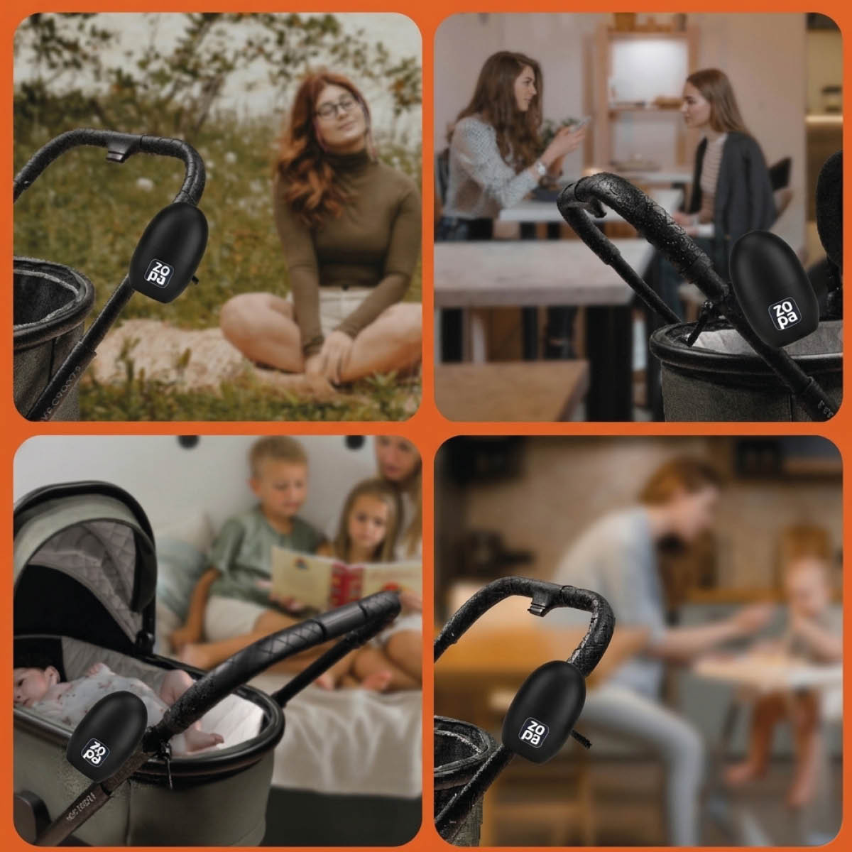 Houpadlo kočárku přenosné Bobby nabíjecí, Matt Black