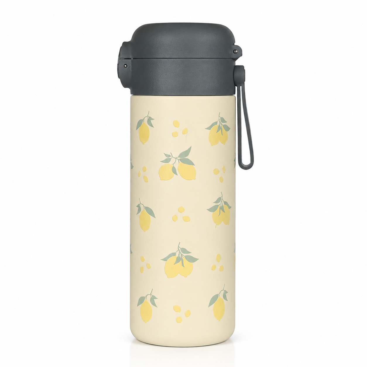 Termoska na tekutiny s brčkem a silikonovým držákem 350 ml, Limoncello