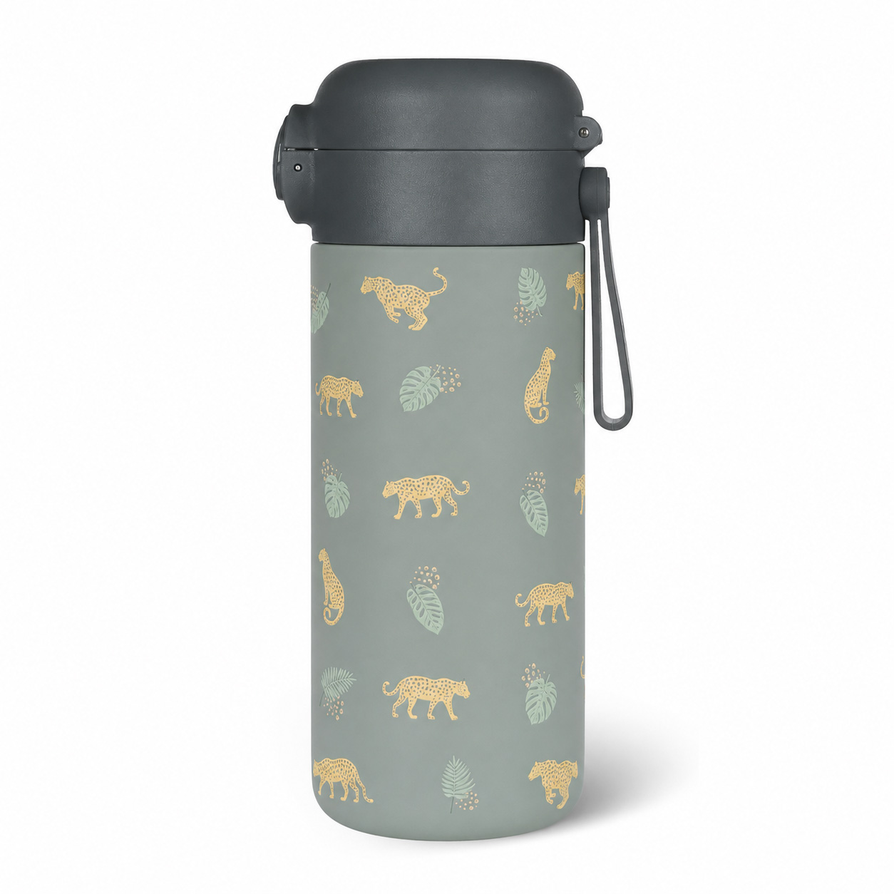 Termoska na tekutiny s brčkem a silikonovým držákem 350 ml, Wild Gepard