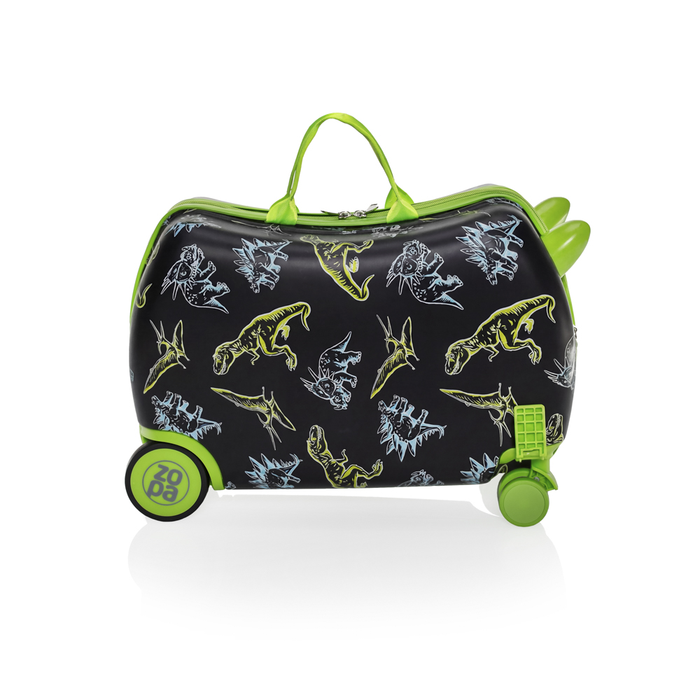 Dětský kufřík na kolečkách Pack&Ride, Dino