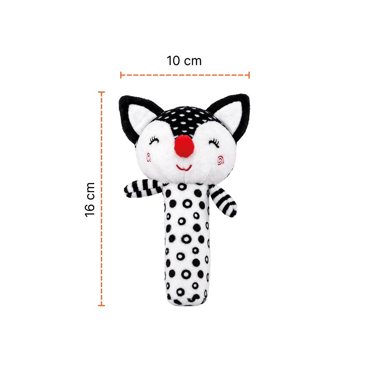 Senzorická pískací hračka, Fox