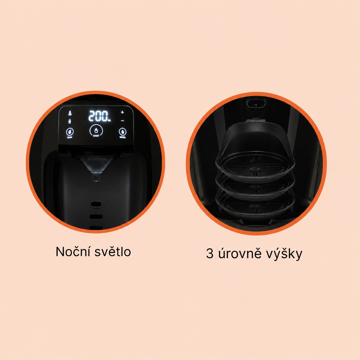 Přístroj na přípravu kojeneckého mléka Babyccino, Black