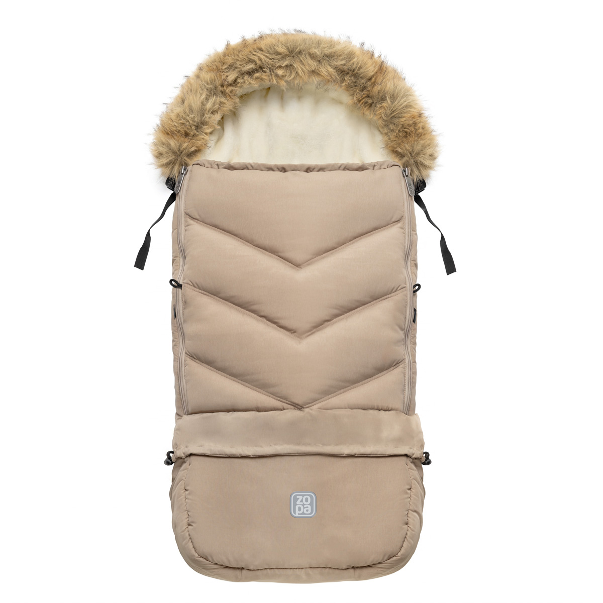 Zimní fusak Fluffy Combi, Creamy Beige