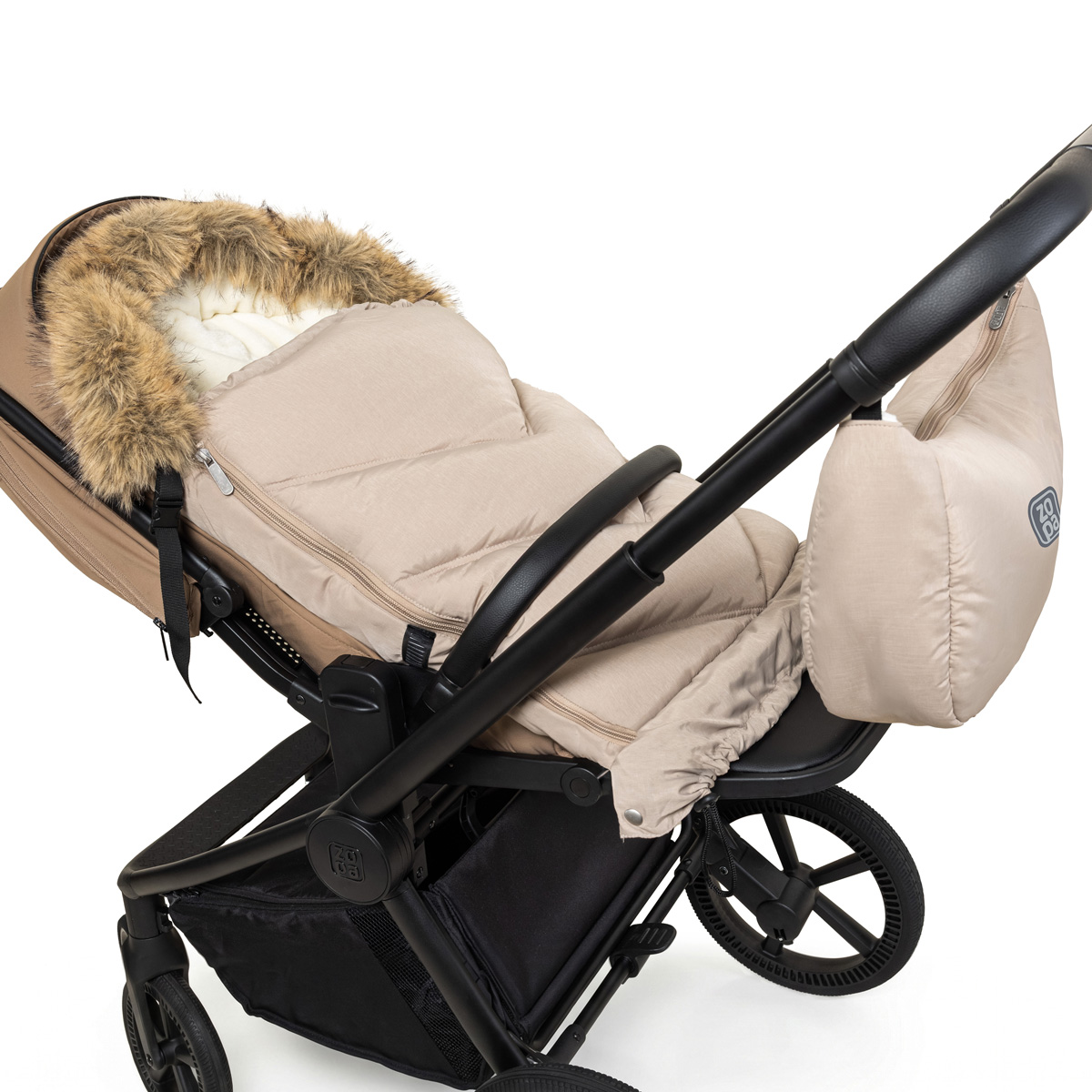Zimní fusak Fluffy Combi, Creamy Beige