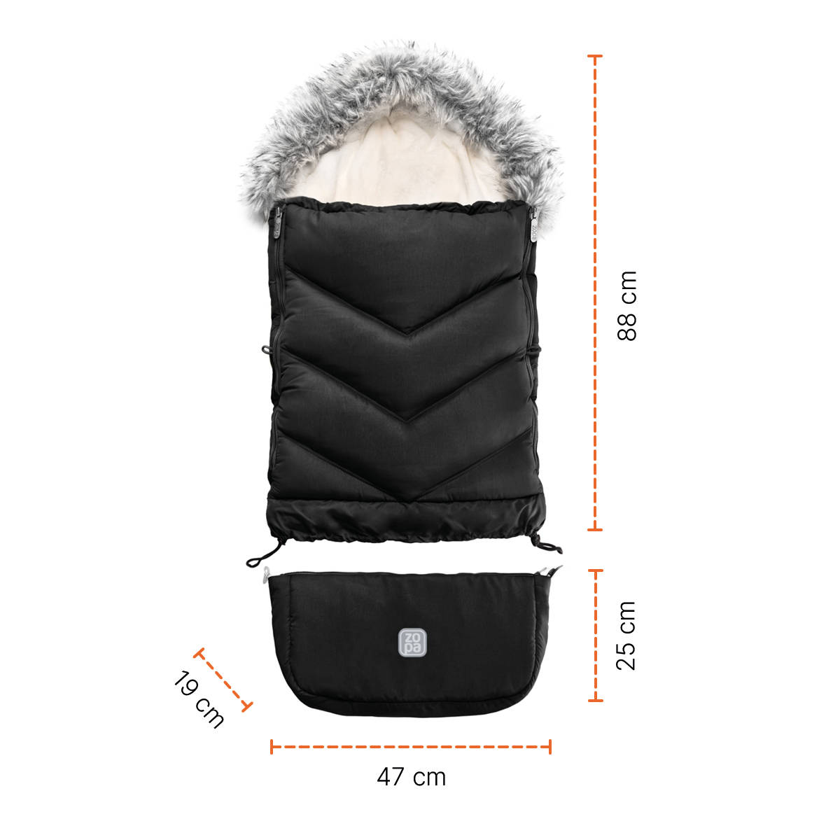 Zimní fusak Fluffy Combi, Arctic Black