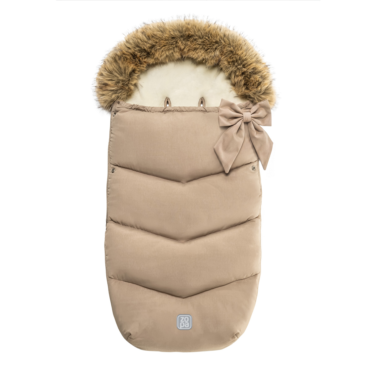 Zimní fusak Fluffy, Creamy Beige