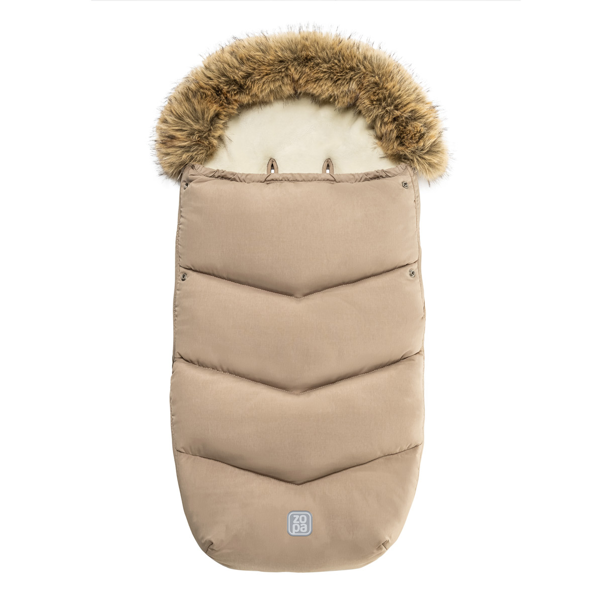 Zimní fusak Fluffy, Creamy Beige