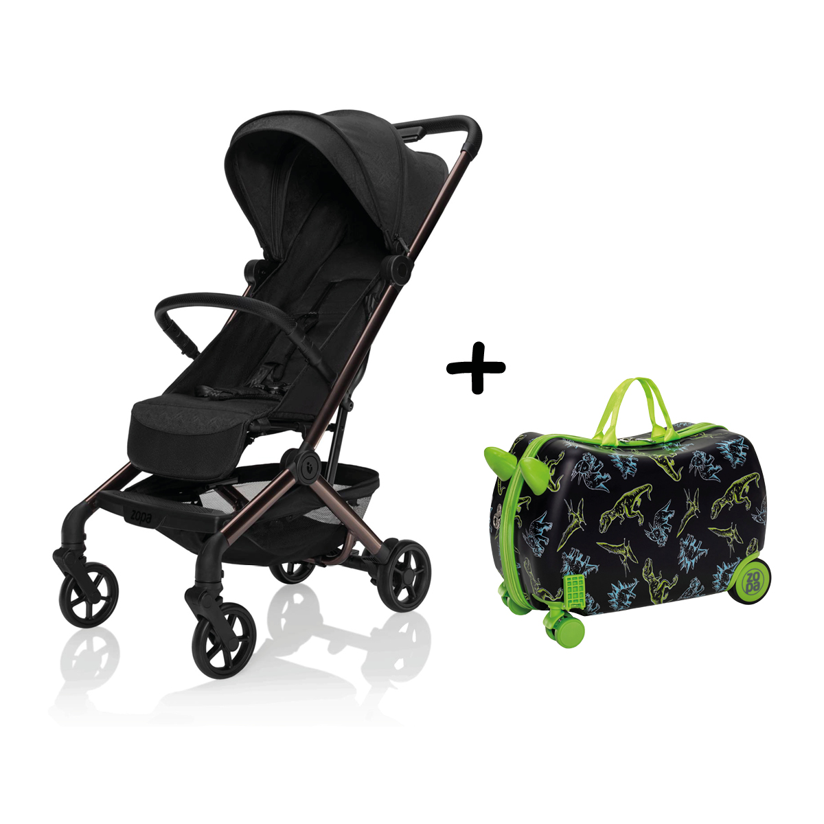 Sportovní kočárek Jet + kufřík Pack&Ride ZDARMA, Quartz Black
