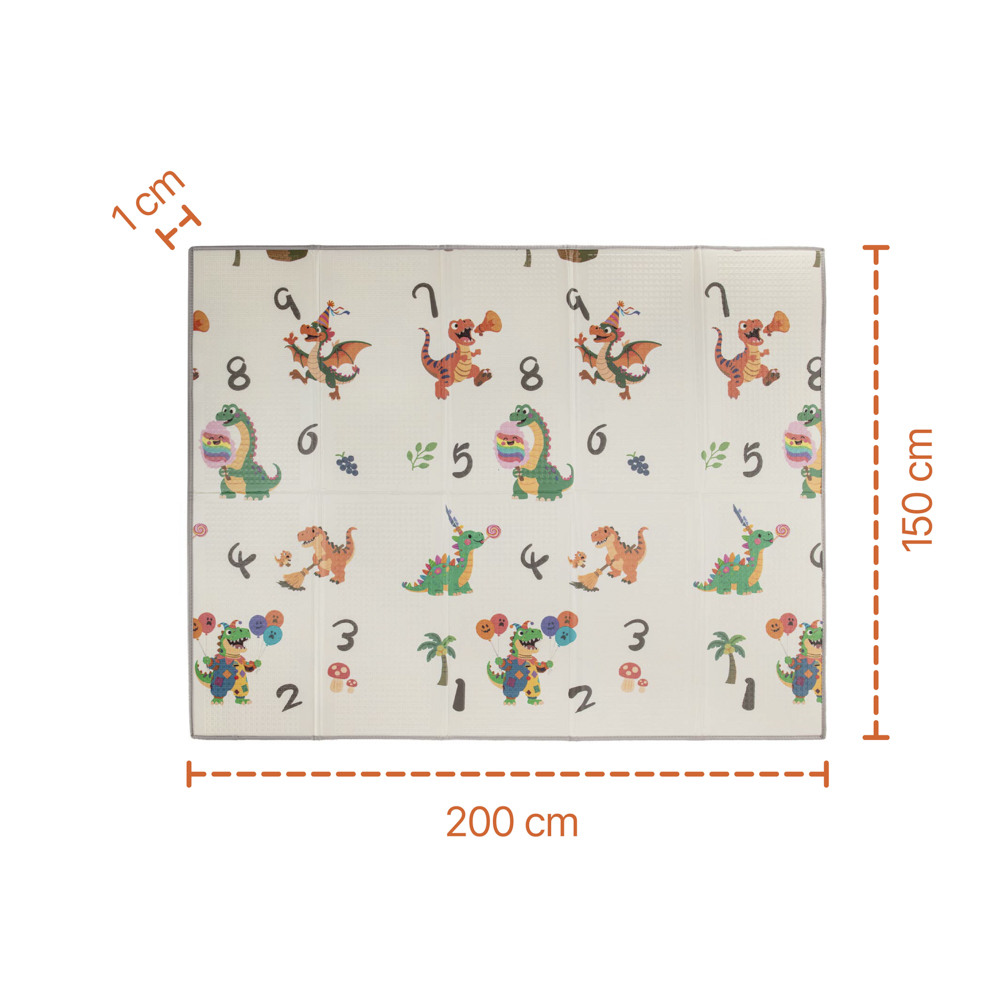 Multifunkční pěnová skládací podložka oboustranná 200x150, Forest