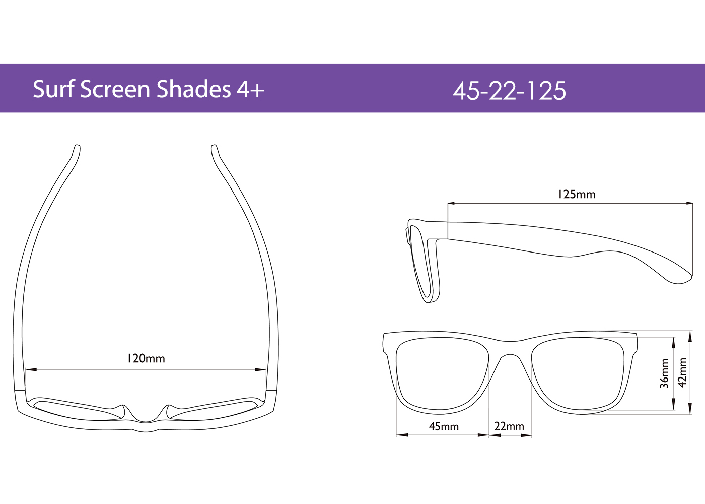 REAL SHADES Brýle proti modrému světlu Surf 4+, Graphite Iconic