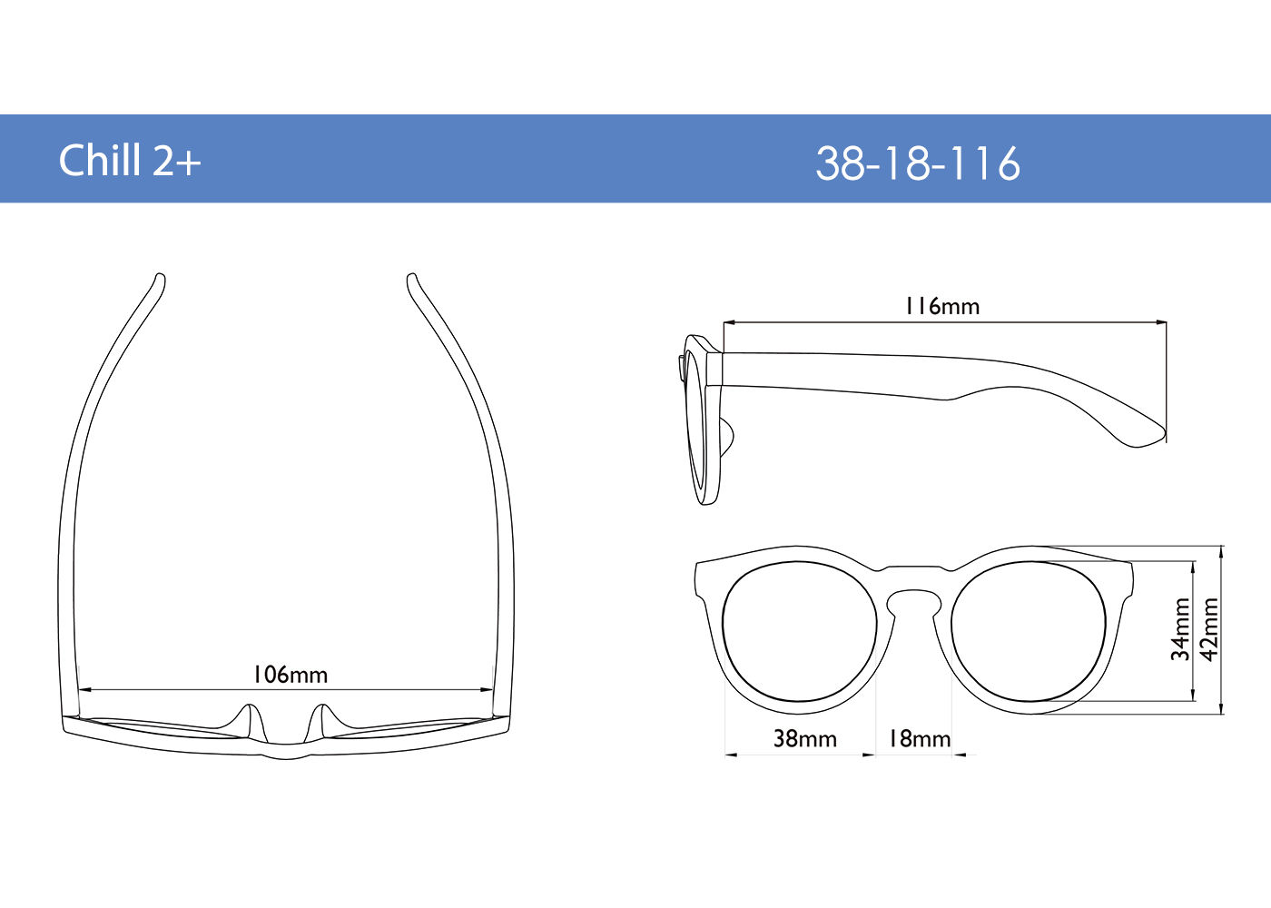 REAL SHADES Sluneční brýle Chill 2+, Dusty Rose