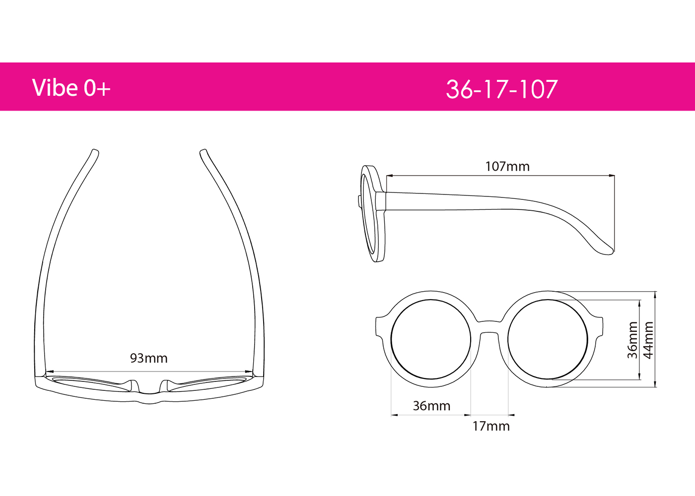 REAL SHADES Sluneční brýle Vibe 0+, Matte Cool Blue