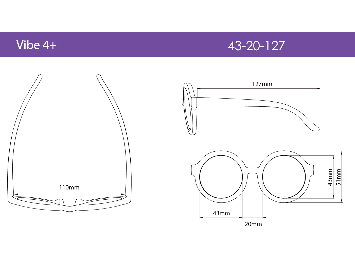 REAL SHADES Sluneční brýle Vibe 4+, Matte Mauve