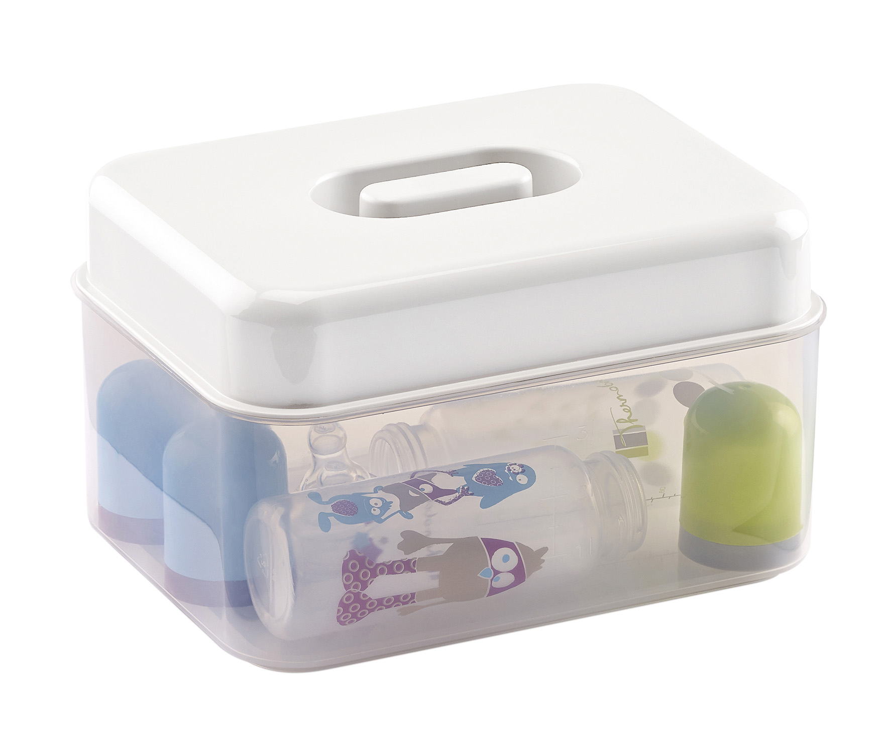 THERMOBABY Sterilizační krabička do mikrovlnné trouby, White