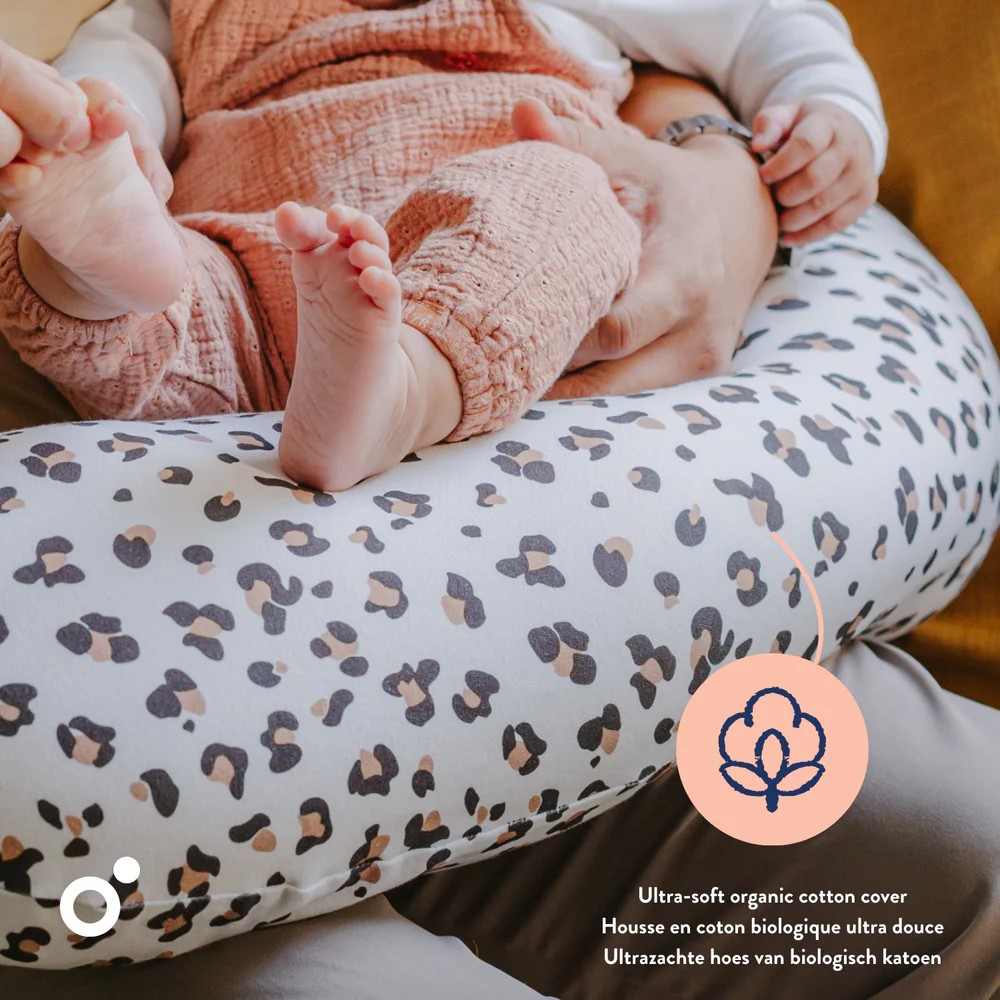 DOOMOO Buddy multifunkční kojící polštář, LEOPARD CREAM