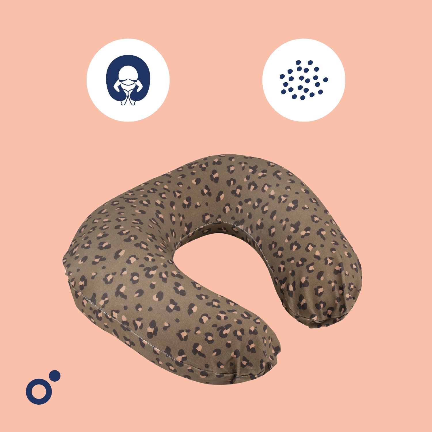 DOOMOO Doomoo Softy multifunkční polštář, LEOPARD BRONZE