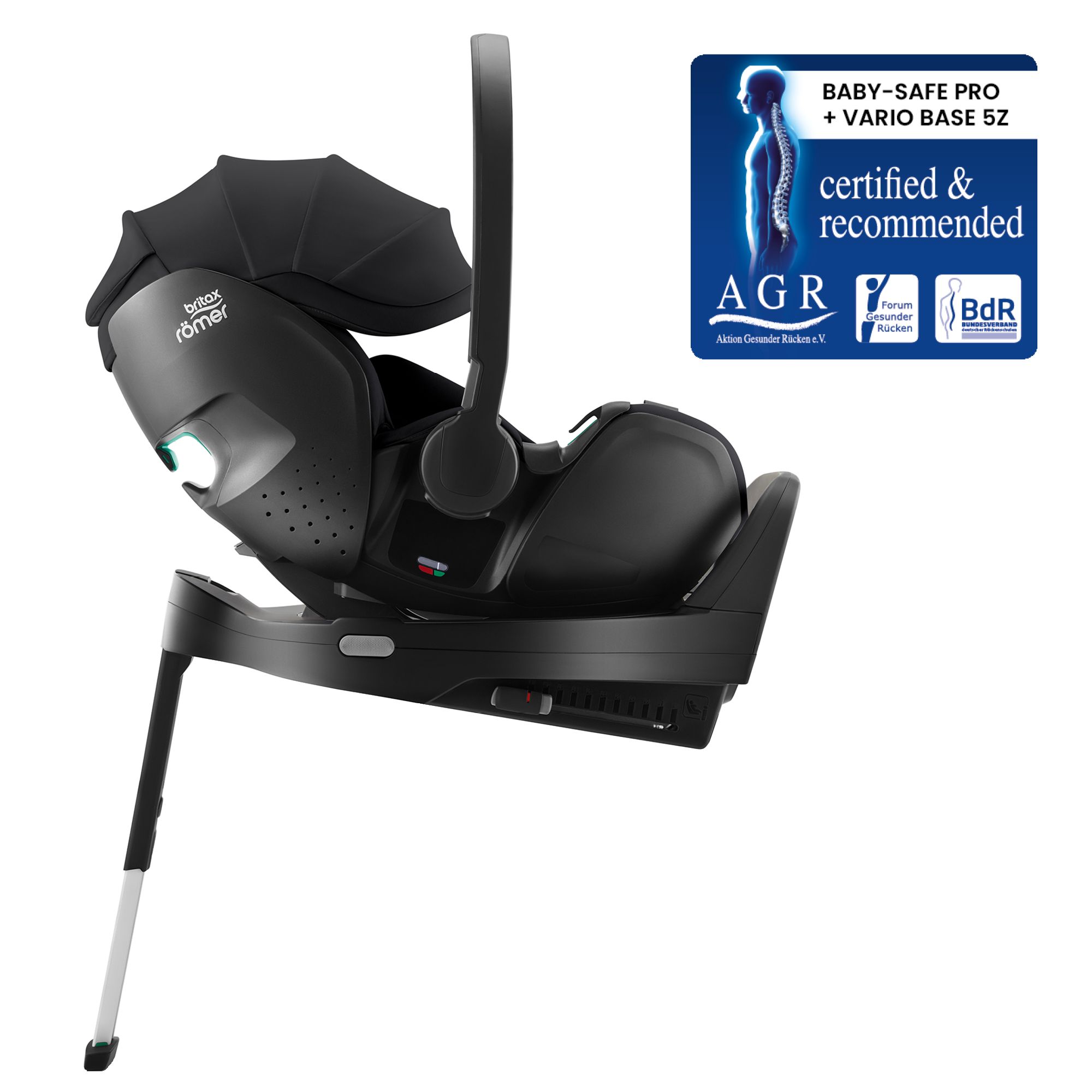 Autosedačka Baby-Safe Pro Vario Base 5Z Bundle Lux, Onyx Black