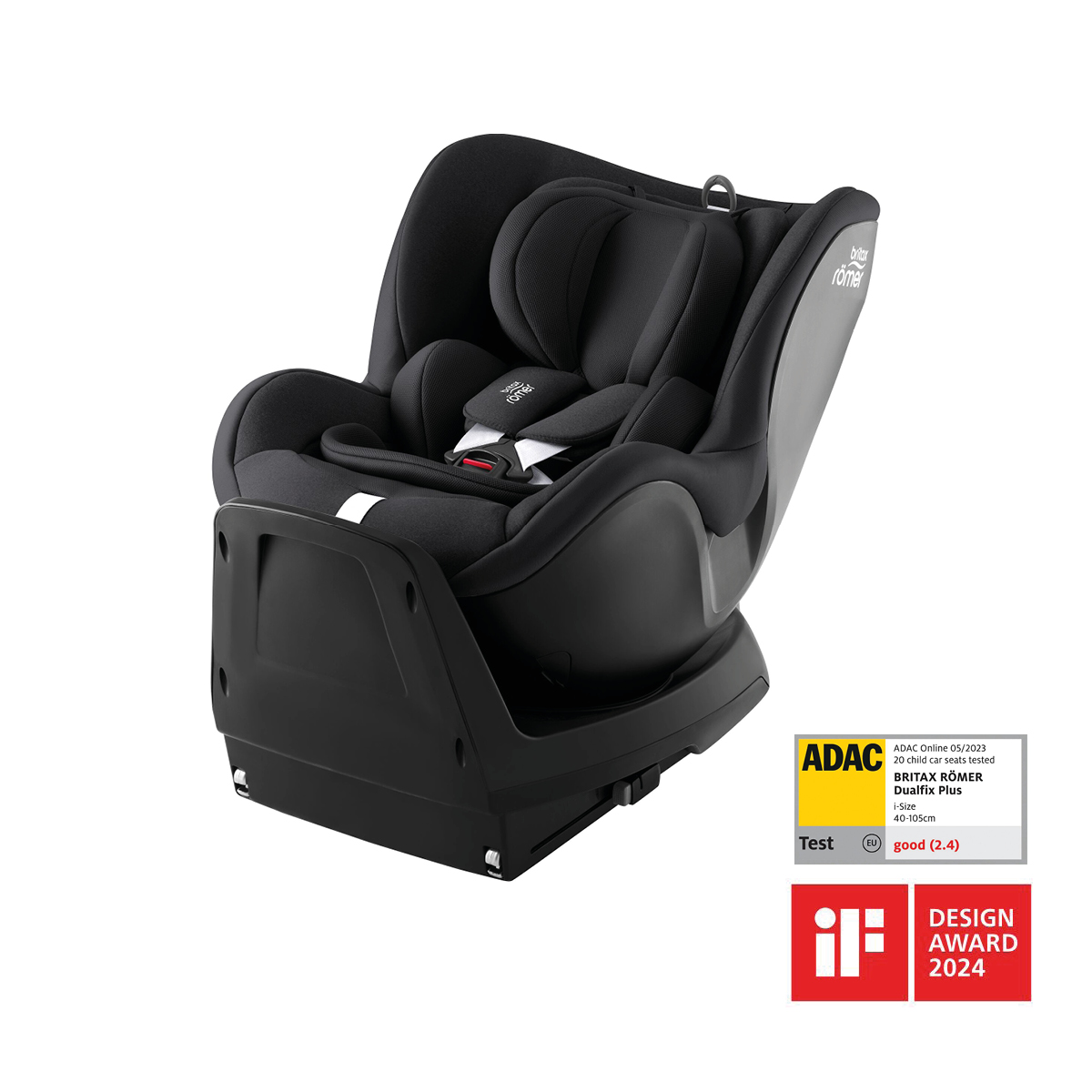 BRITAX Autosedačka Dualfix Plus Style, Carbon Black