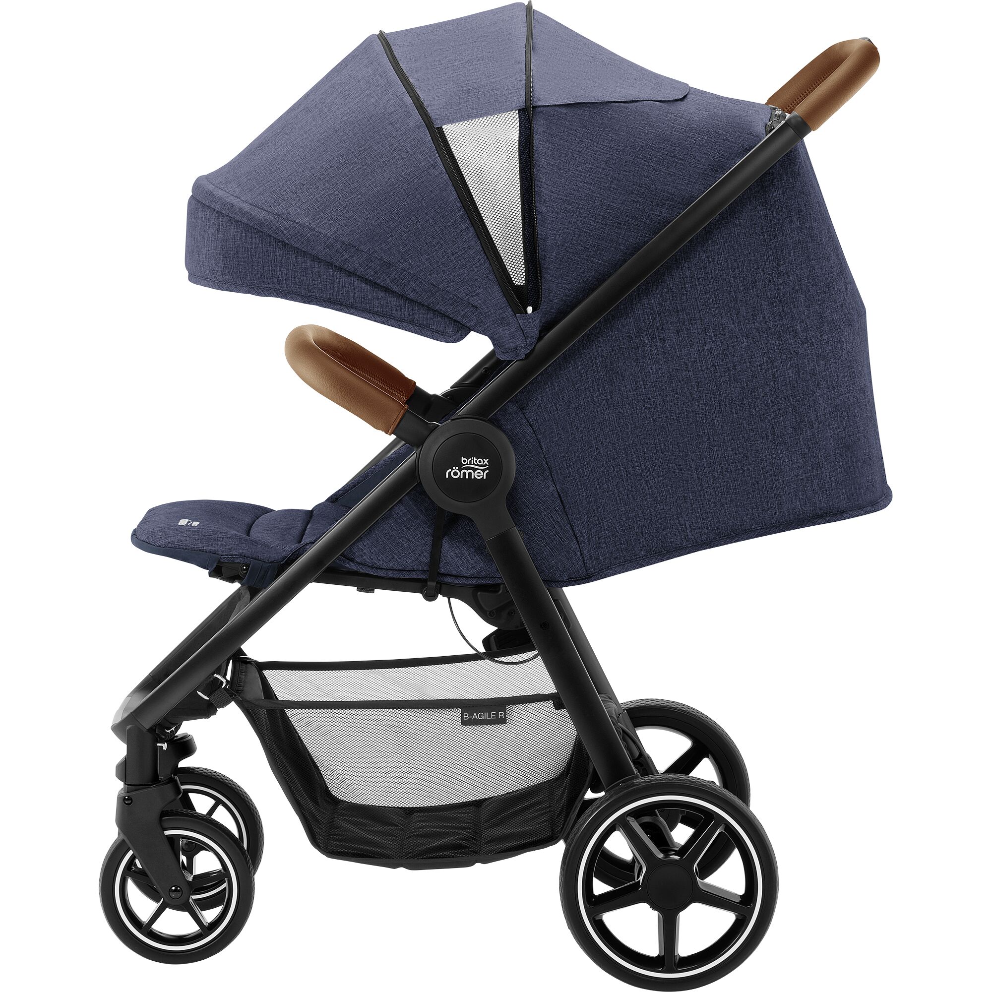 Kočárek B-Agile R, Navy Ink/Brown