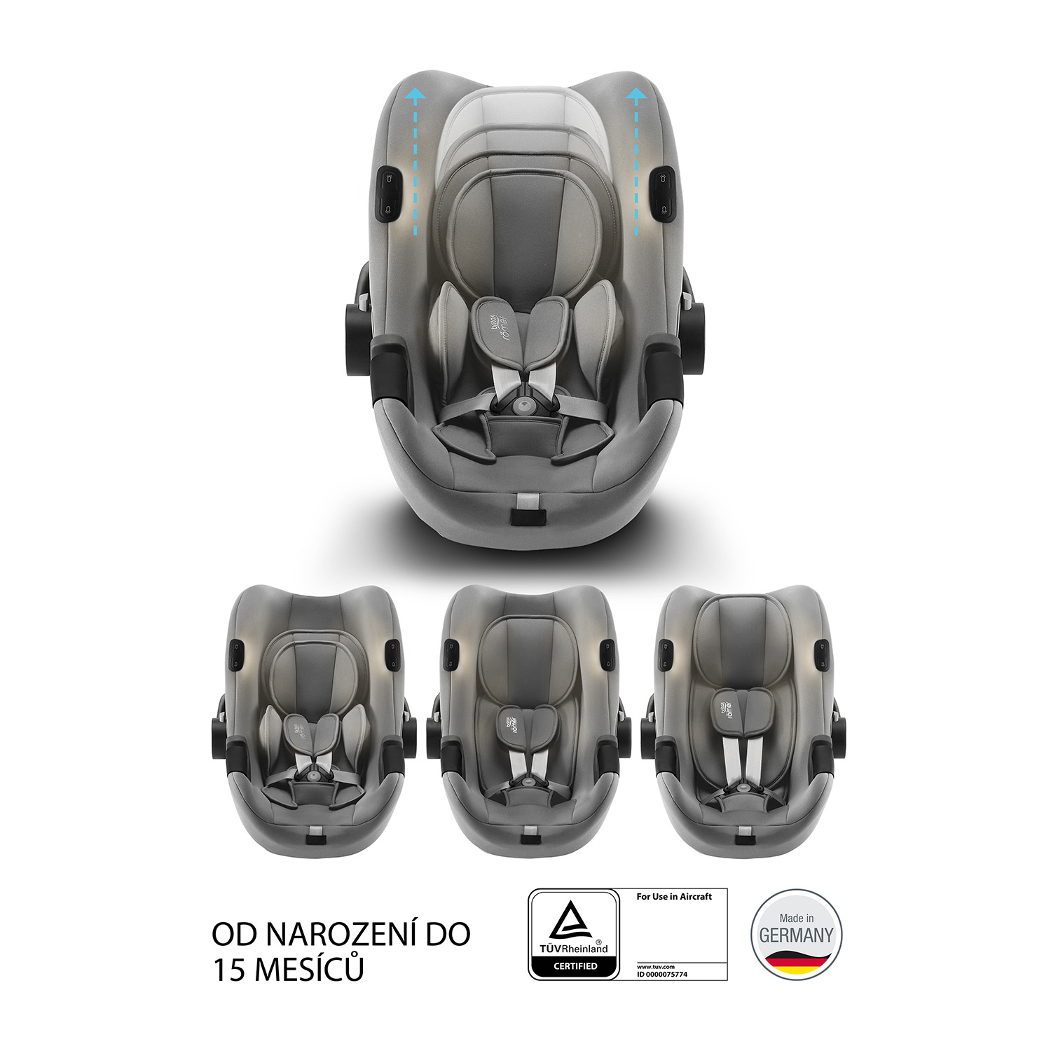 BRITAX Autosedačka Baby-Safe iSense, Frost Grey