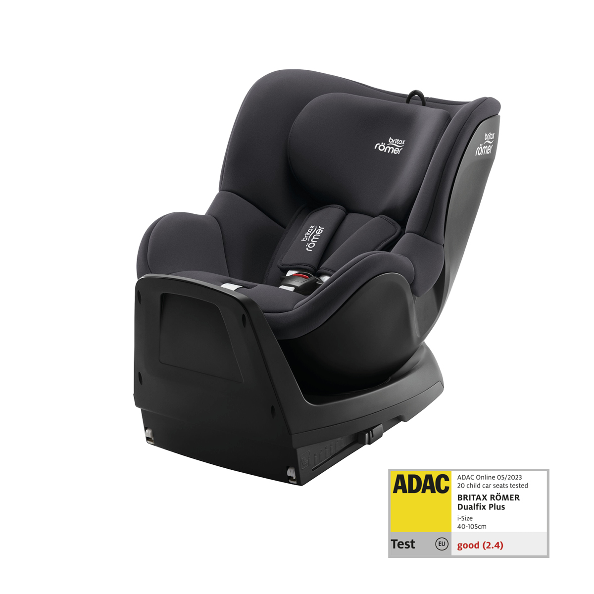 BRITAX Autosedačka Dualfix Plus, Midnight Grey