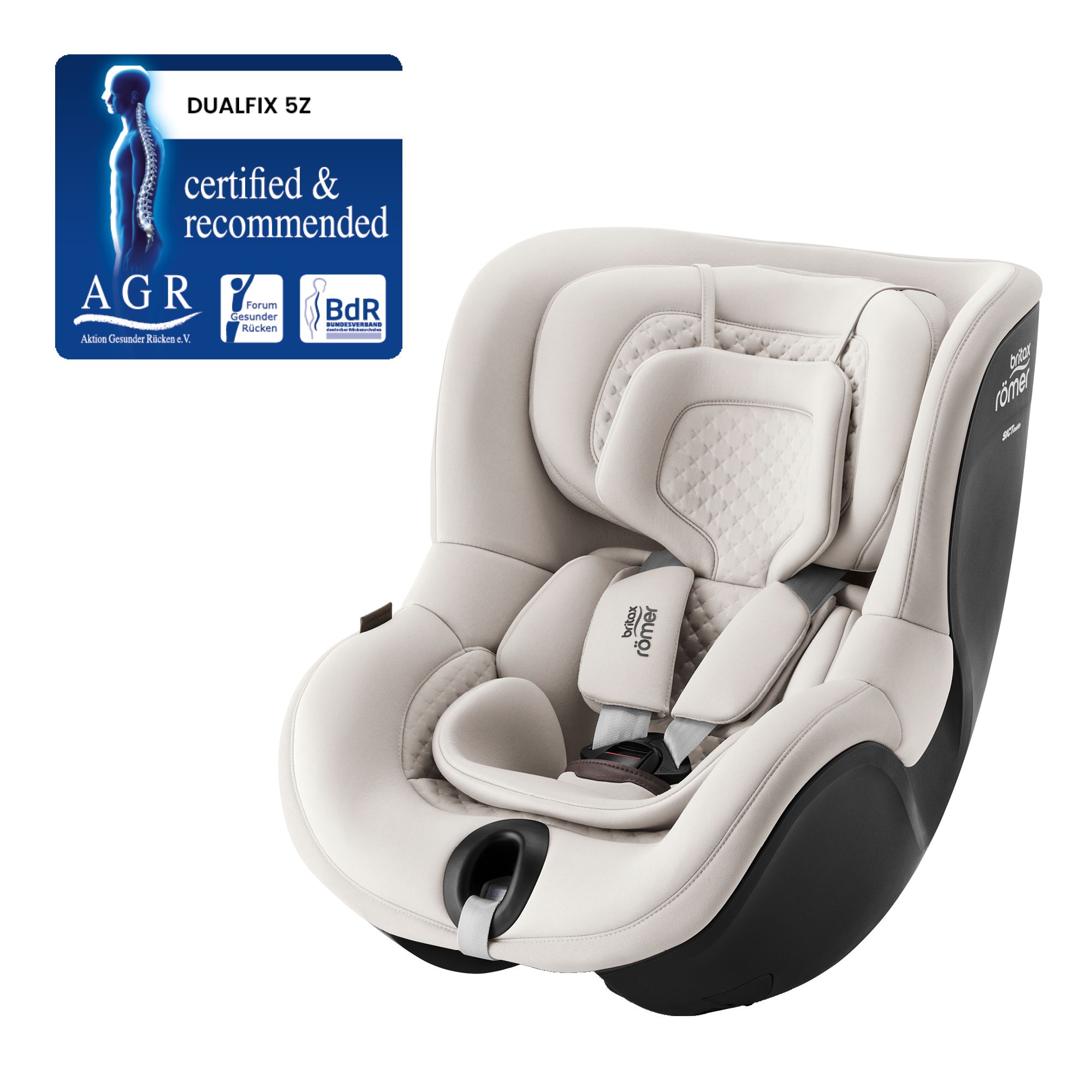 Britax Autosedačka Dualfix 5Z Lux, Soft Taupe