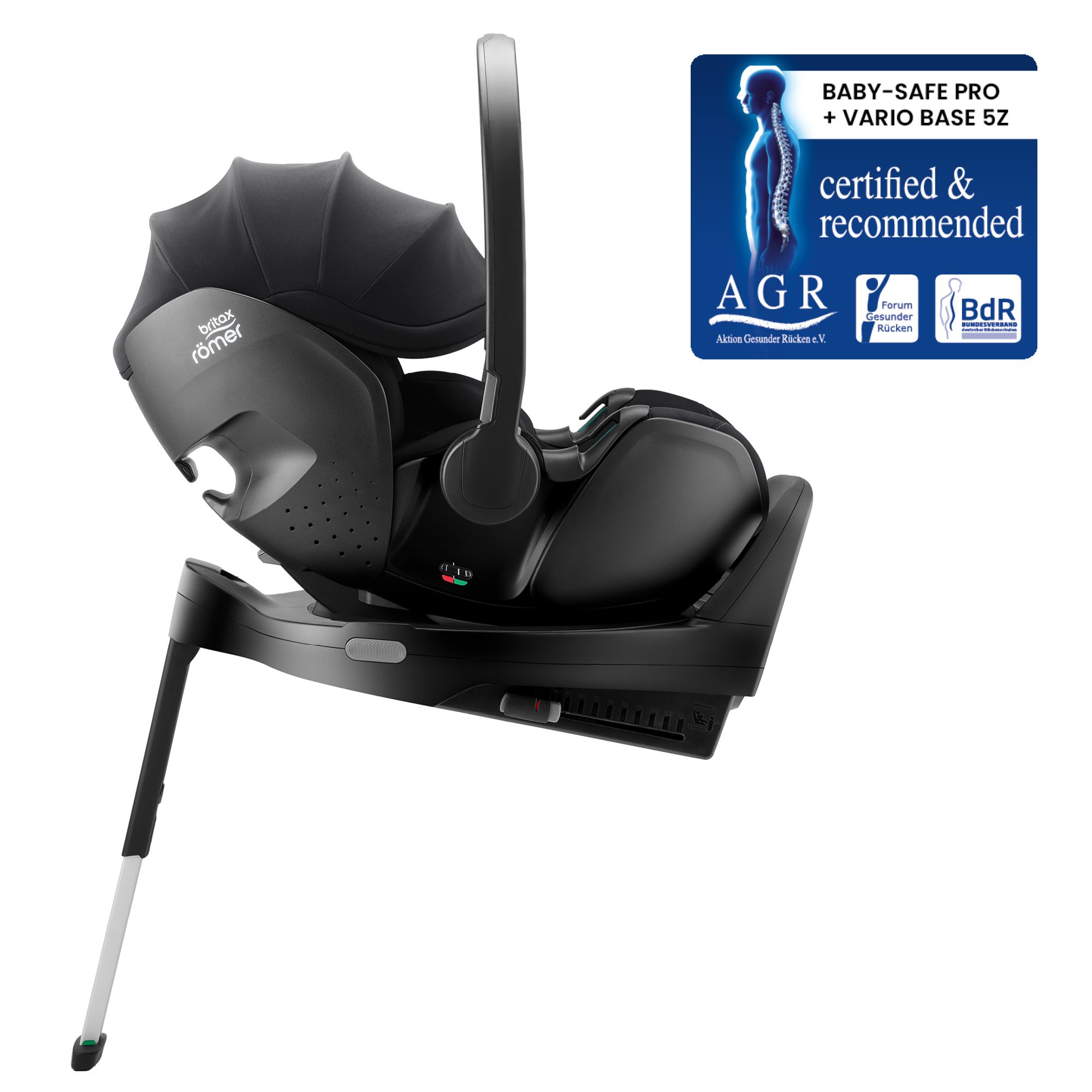 BRITAX Autosedačka Baby-Safe Pro Vario Base 5Z Bundle Classic, Deep Black