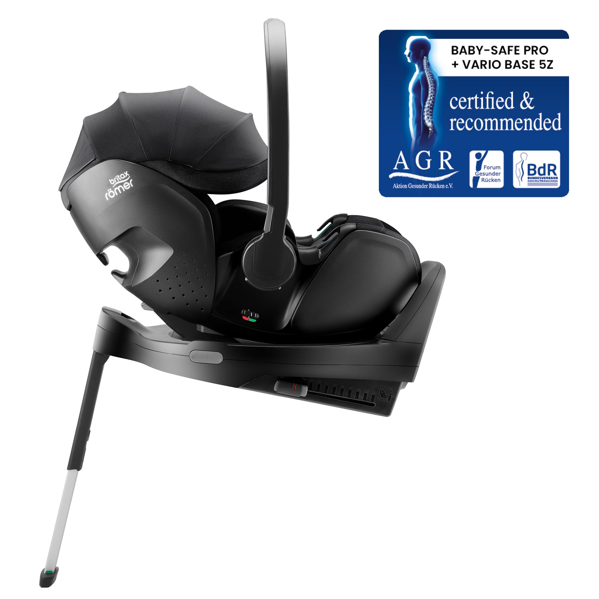 Autosedačka Baby-Safe Pro Vario Base 5Z Bundle Style, Carbon Black