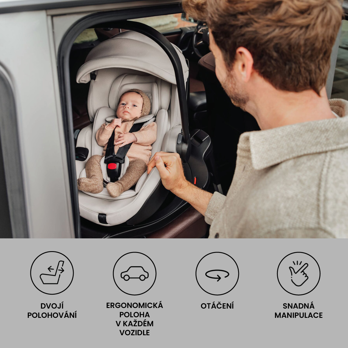 Autosedačka Baby-Safe Pro Vario Base 5Z Bundle Style, Teak