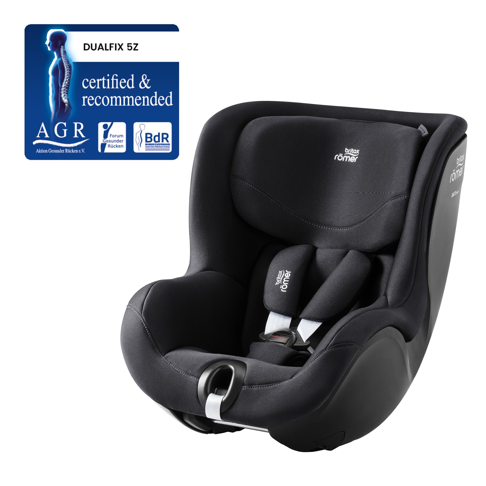 BRITAX Autosedačka Dualfix 5Z Classic, Deep Black