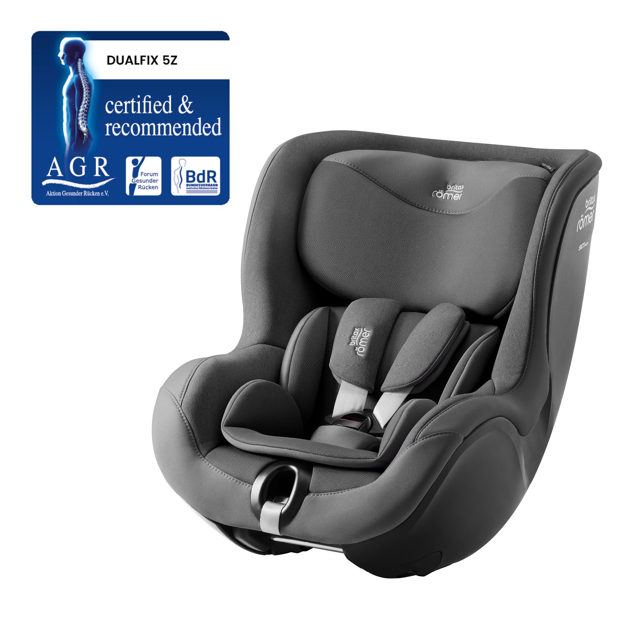 Britax Autosedačka Dualfix 5Z Style, Mineral Grey