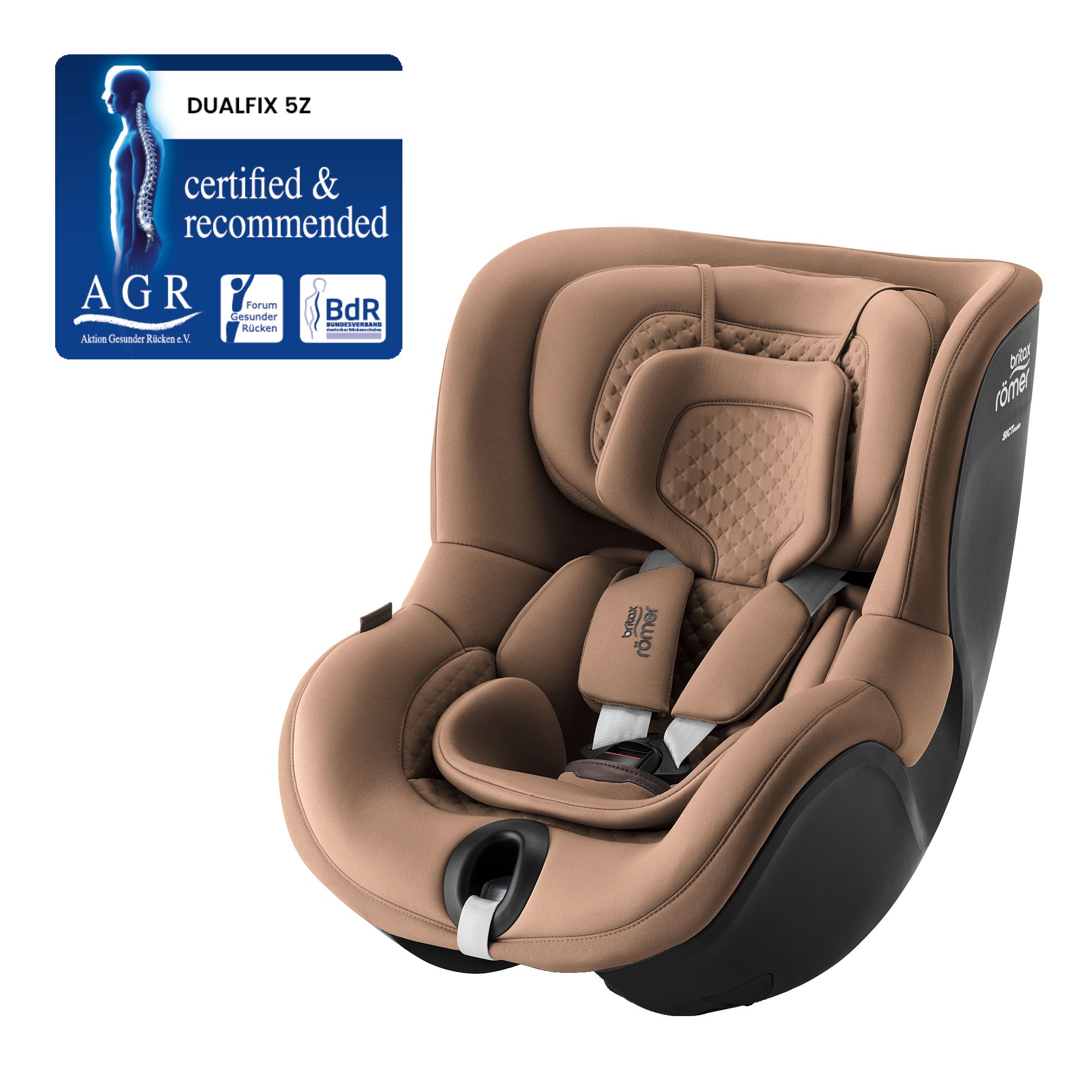 Britax Autosedačka Dualfix 5Z Lux, Warm Caramel