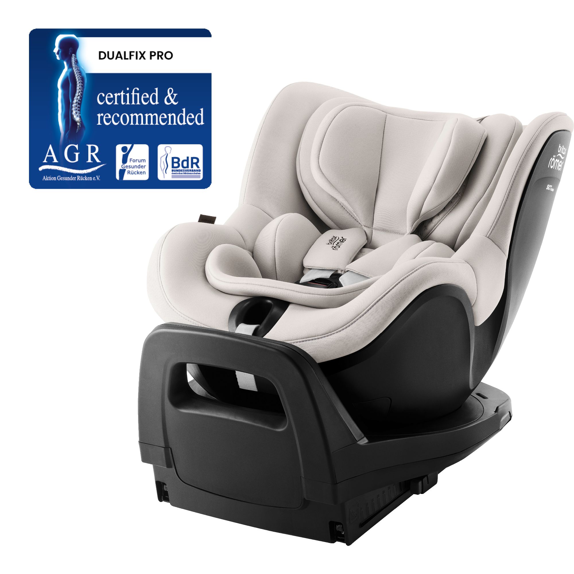 Autosedačka Dualfix Pro Lux, Soft Taupe