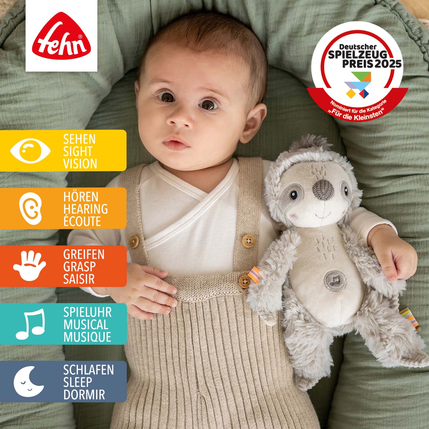 BABY FEHN Pomůcka na spaní lenochod, Lazy