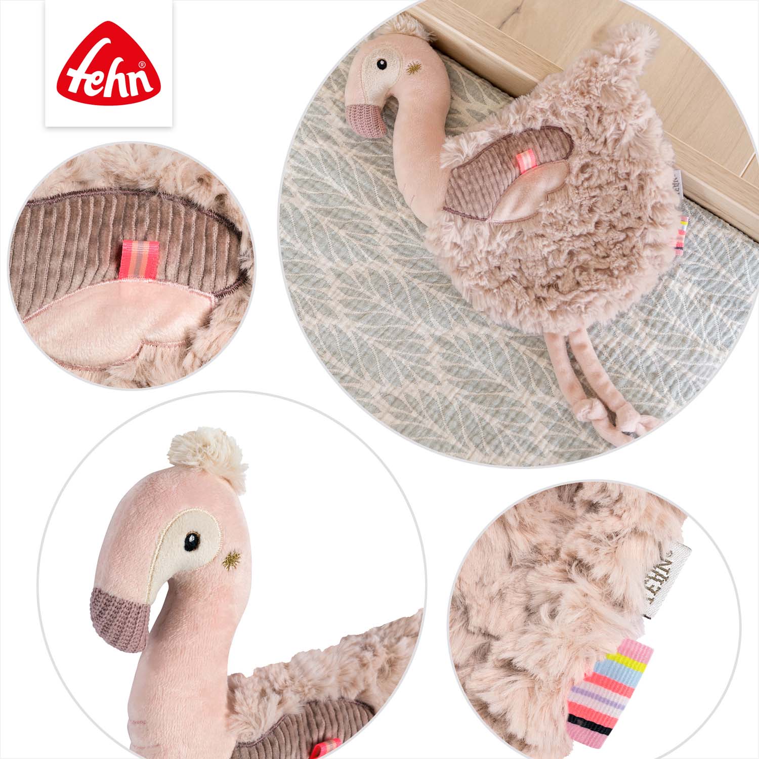 BABY FEHN Muchláček plameňák, Pink