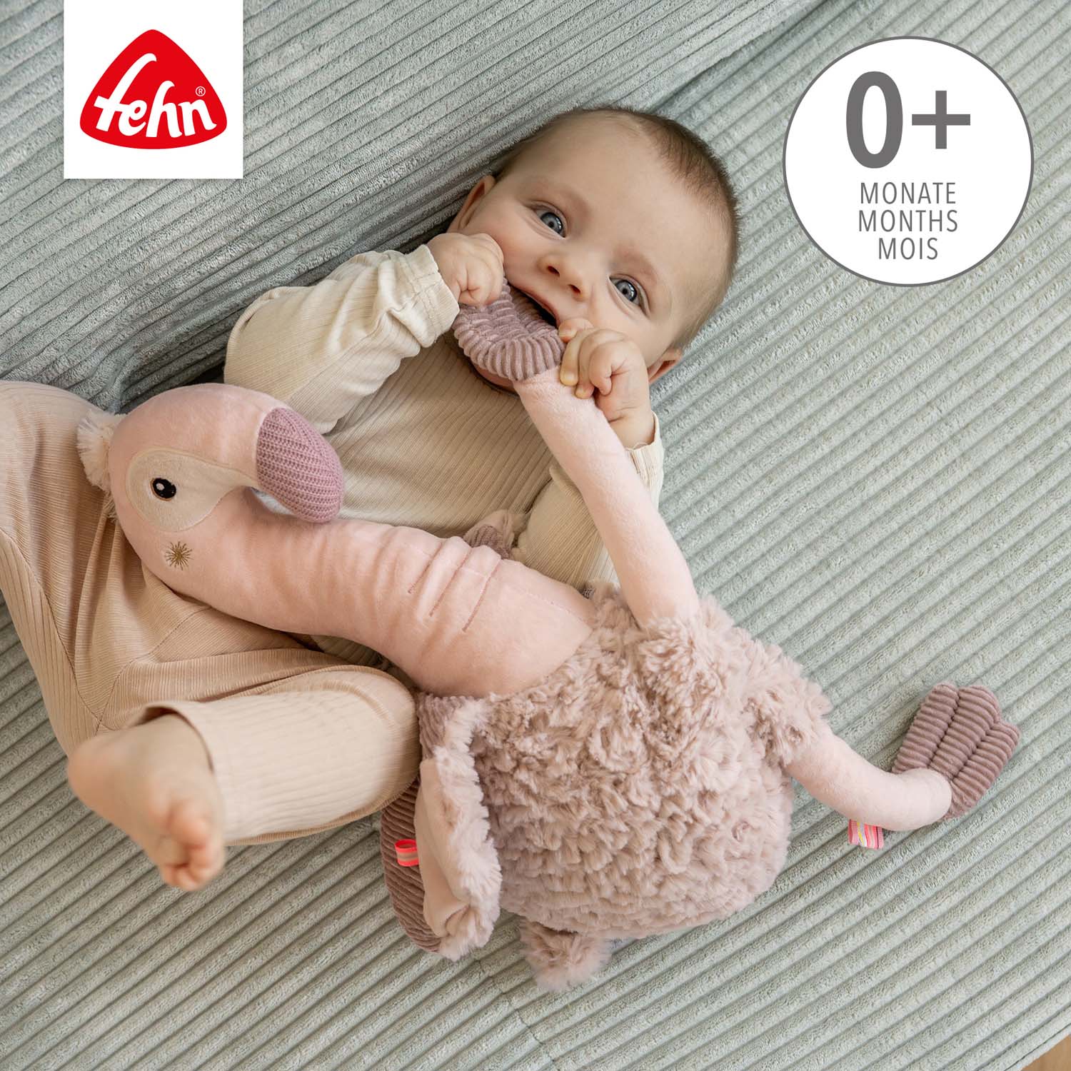 BABY FEHN Muchláček plameňák XL, Pink