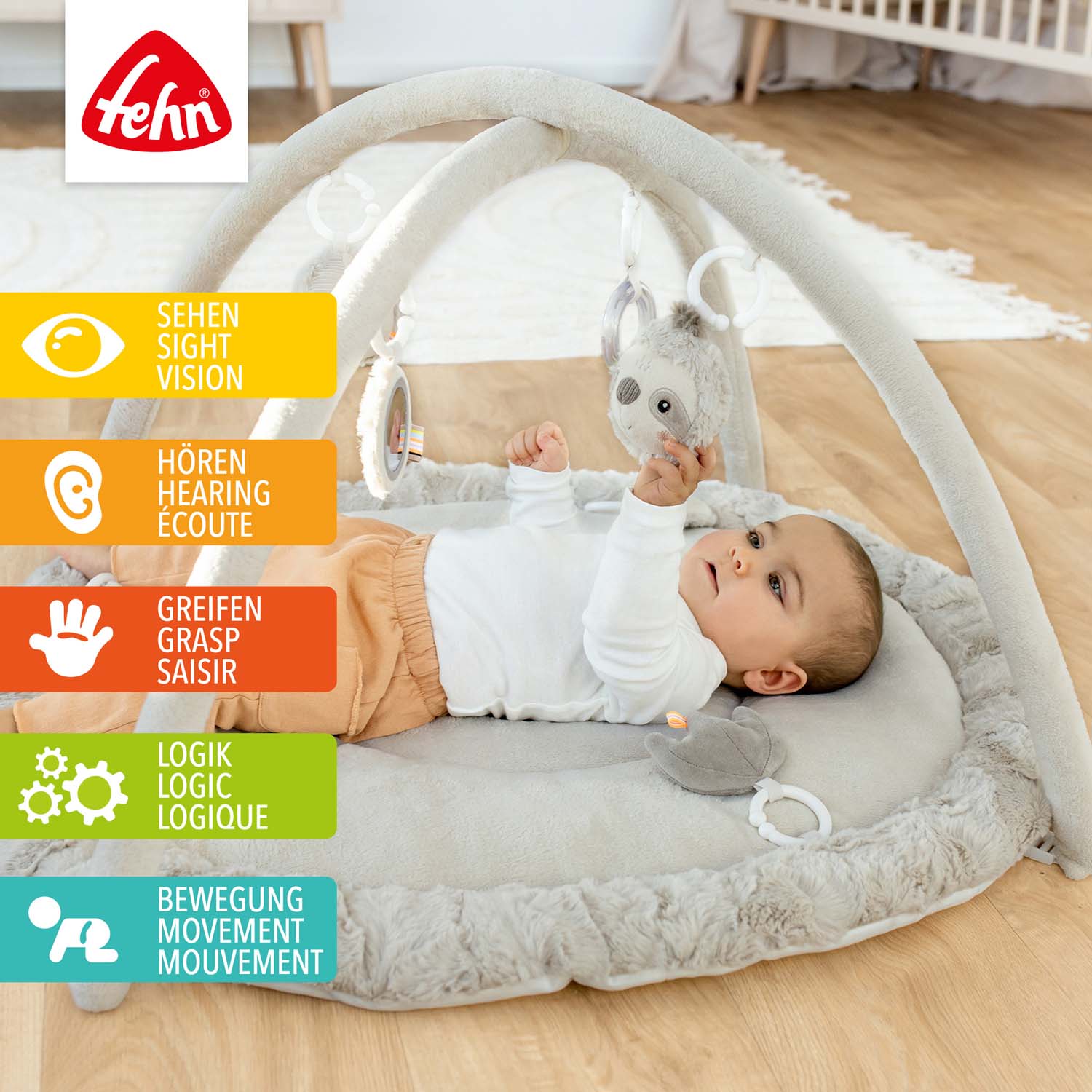 BABY FEHN 3D aktivity deka lenochod, Lazy