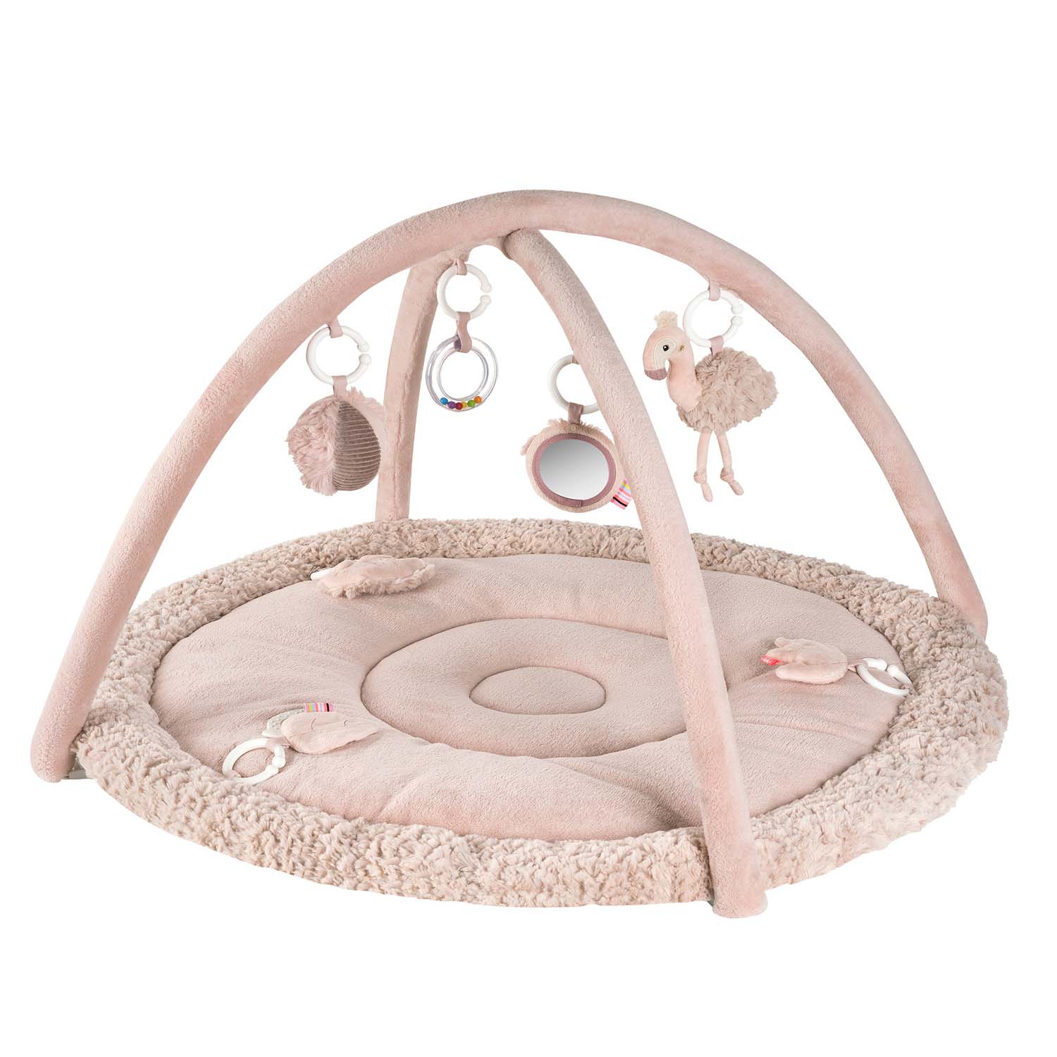 BABY FEHN 3D aktivity deka plameňák, Pink
