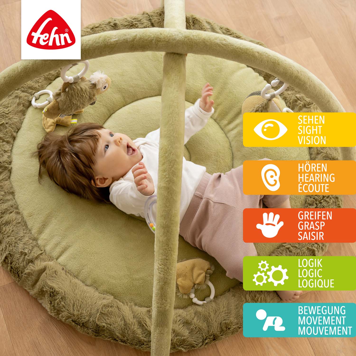 BABY FEHN 3D aktivity deka chameleon, Crazy