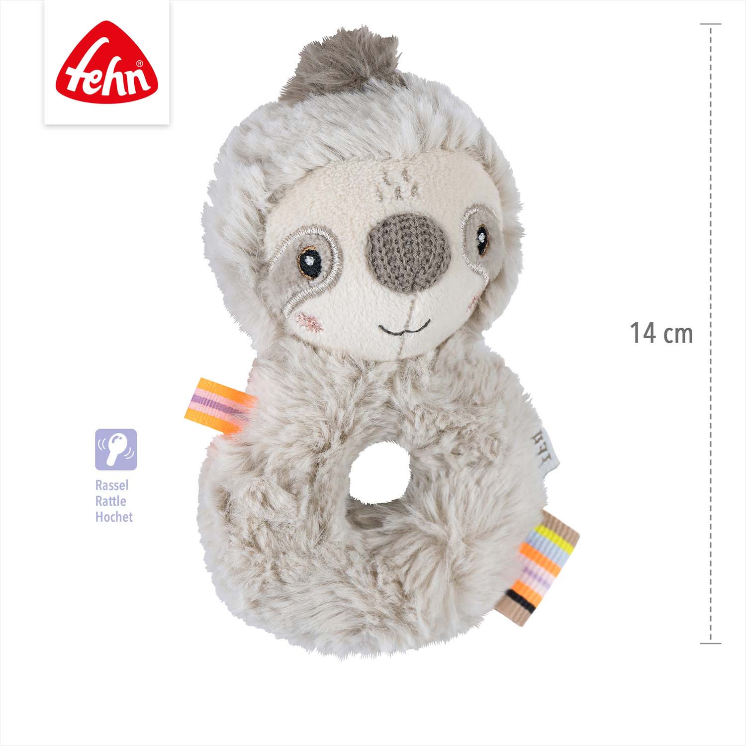 BABY FEHN Měkký kroužek lenochod, Lazy
