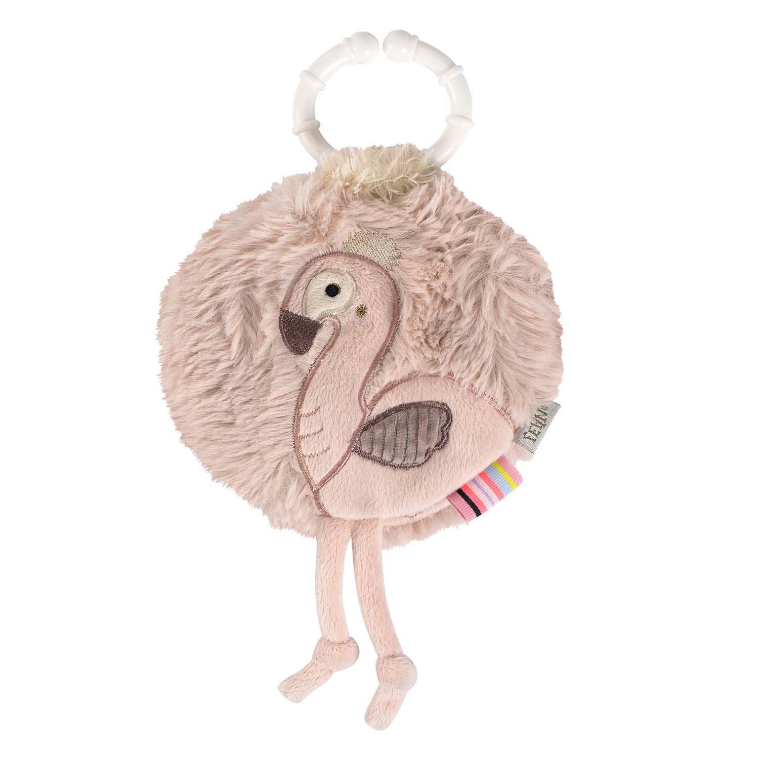 BABY FEHN Plyšová knížka plameňák, Pink
