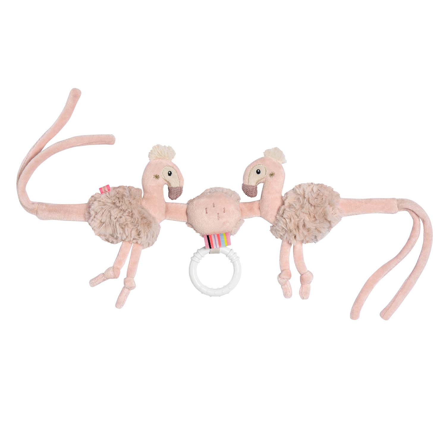 BABY FEHN Řetěz na kočárek plameňák, Pink